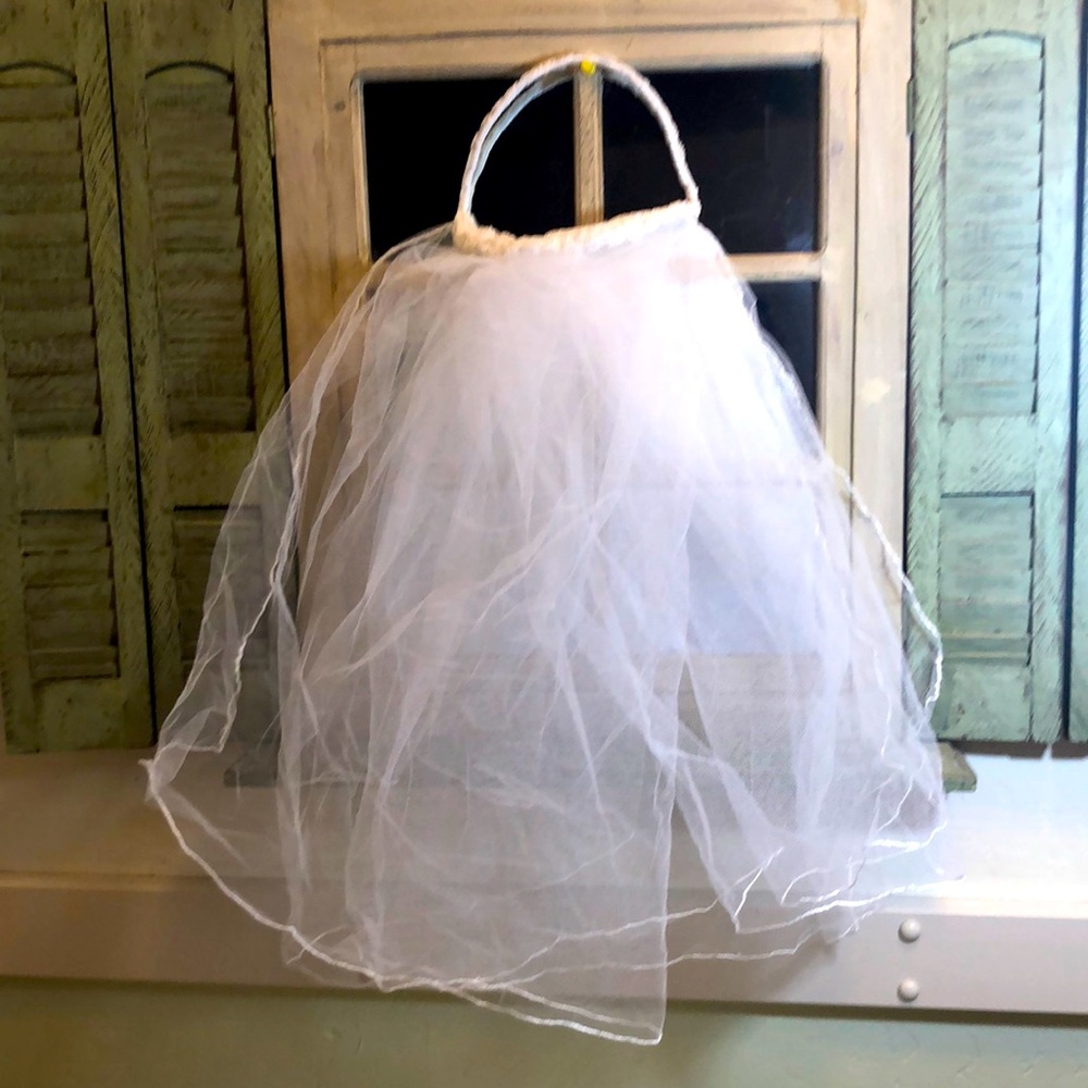 Wedding Veil White Short and Doble